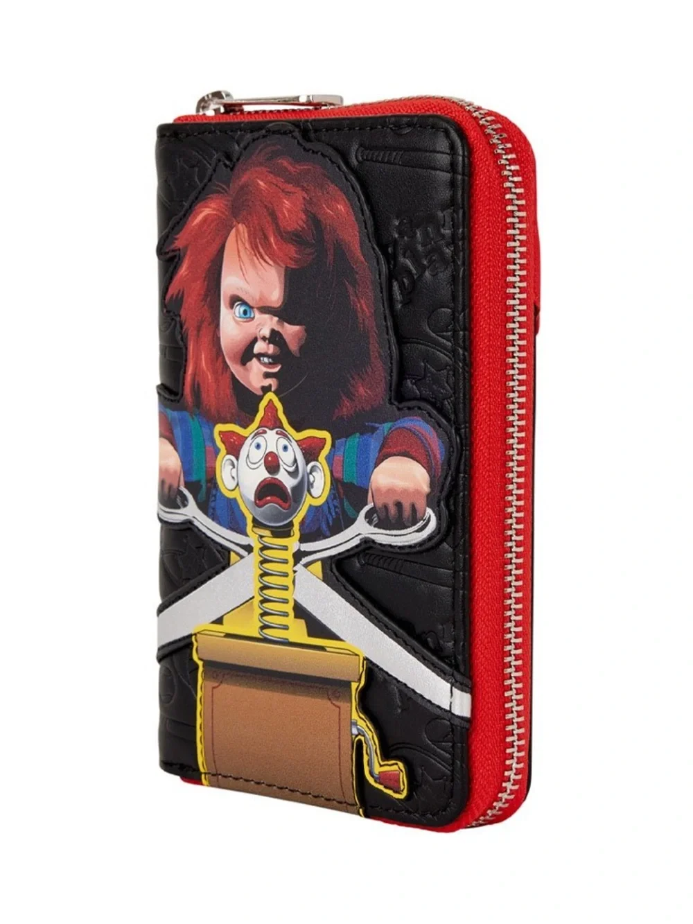 Loungefly Hard Tag NWT Chucky Zip Wallet - Black, Red, Yellow - Picture 5 of 5